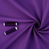 lightweight pure cotton poplin dressamking fabric Grape Purple