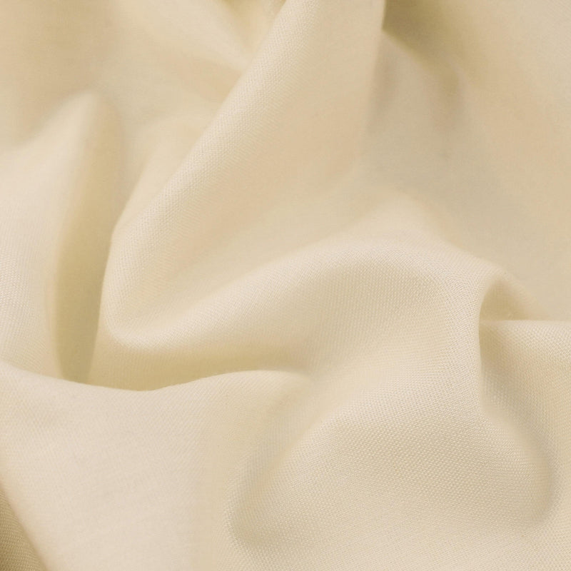 lightweight pure cotton poplin dressamking fabric Ivory