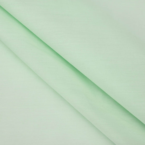 lightweight pure cotton poplin dressamking fabric Mint