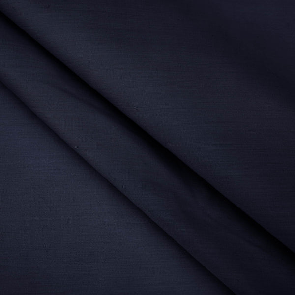 lightweight pure cotton poplin dressamking fabric Navy Blue