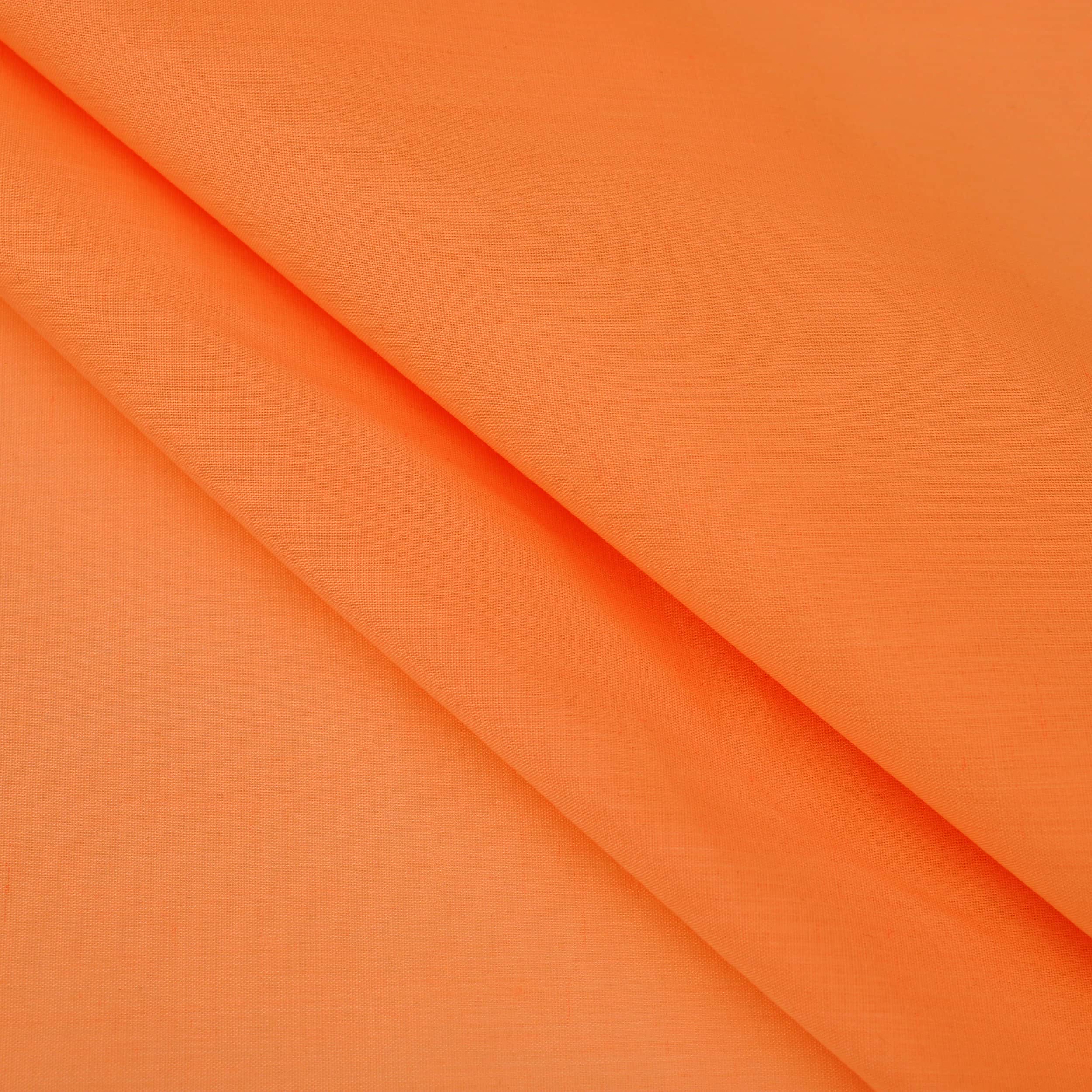 Light Cotton Poplin Solid Colour - Orange – Lullabee Fabrics