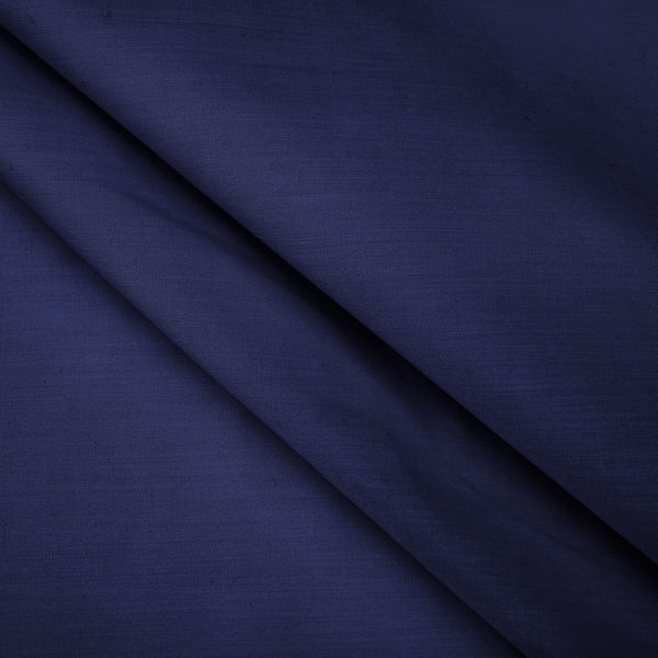 lightweight pure cotton poplin dressamking fabric Oxford Blue