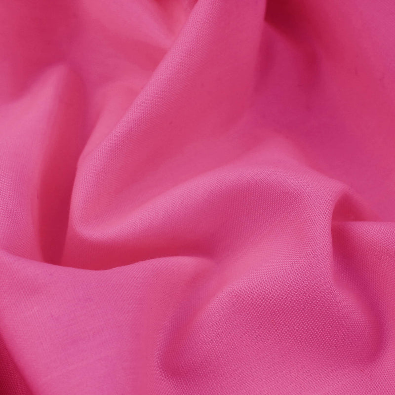 lightweight pure cotton poplin dressamking fabric Rose