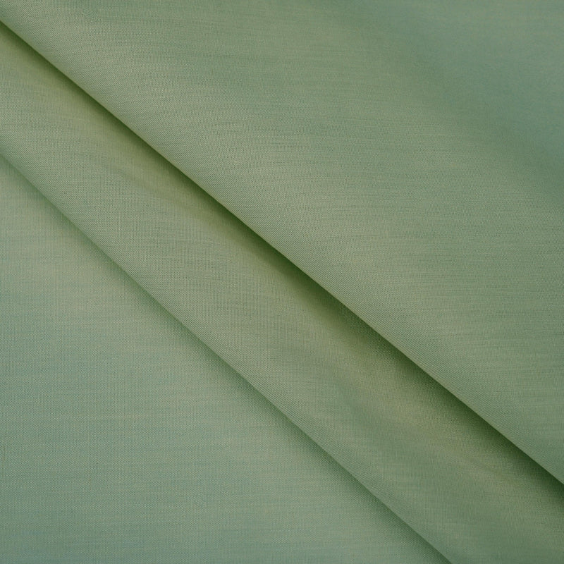 lightweight pure cotton poplin dressamking fabric Sage