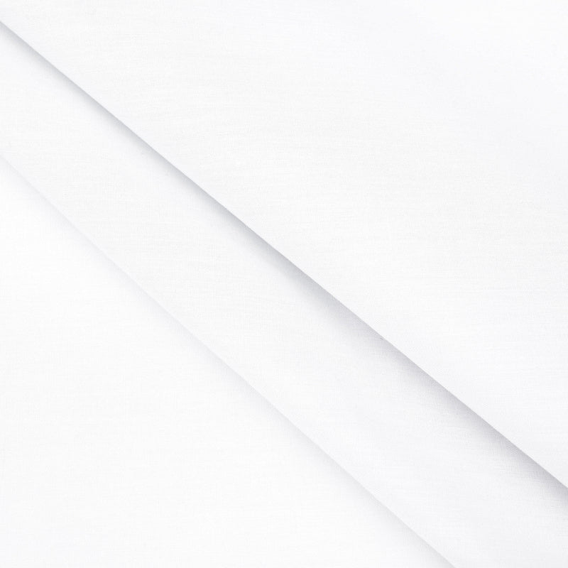 lightweight pure cotton poplin dressamking fabric White