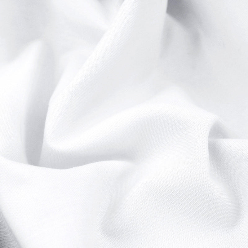 lightweight pure cotton poplin dressamking fabric White