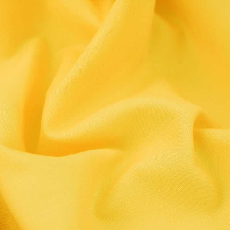 lightweight pure cotton poplin dressamking fabric Yellow