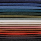 Light 65% cotton denim dressmaking fabric in 17 colours Denim Blue