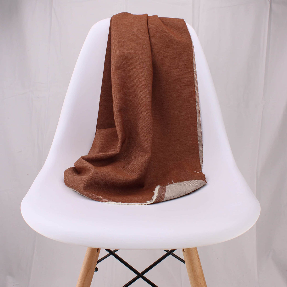 Light 65% cotton denim dressmaking fabric in 17 colours Rust
