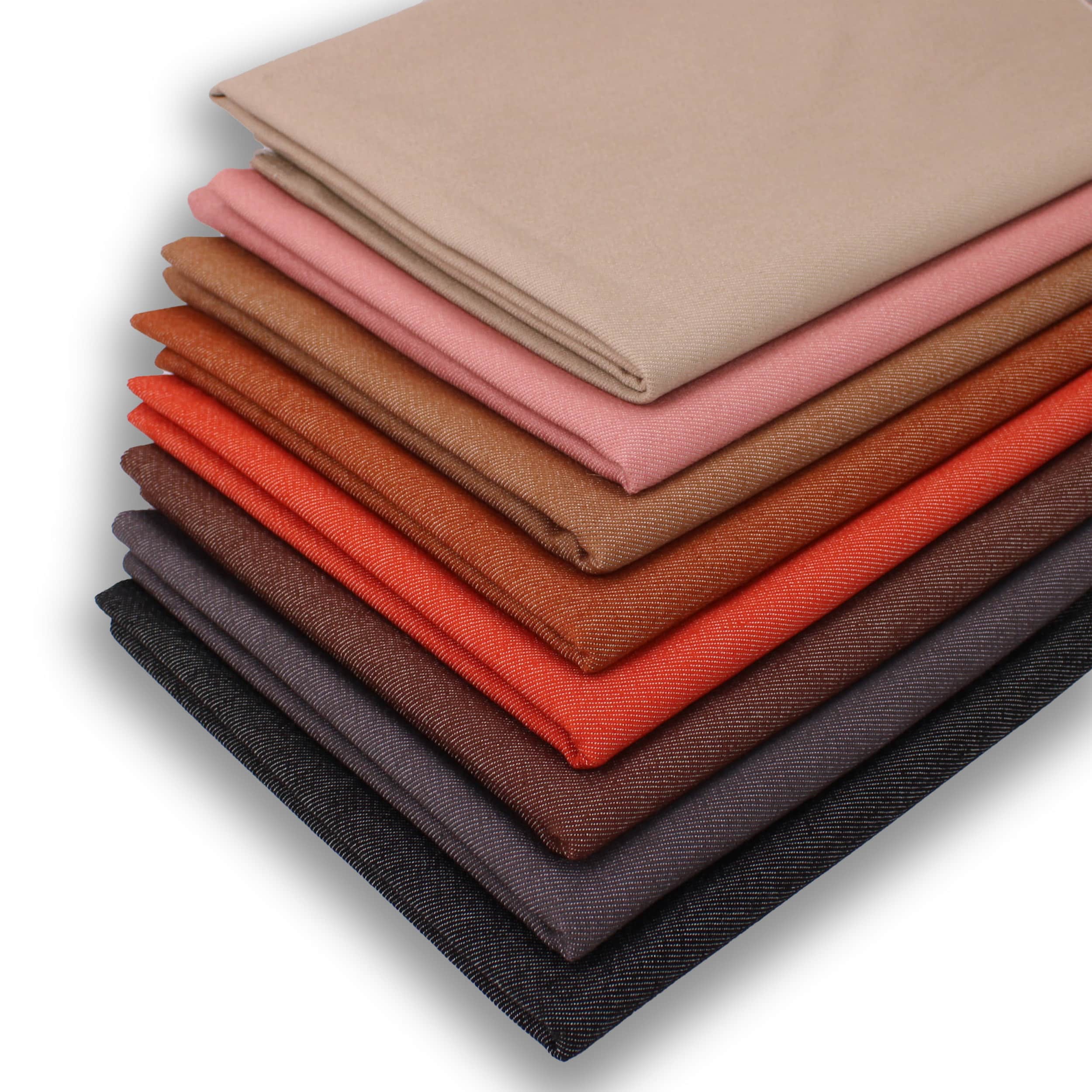 Lightweight 17 Colours Denim - Rust – Lullabee Fabrics