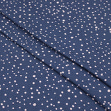Little Dots and Spots Cotton Jersey Jeans Pattern Dressmaking Women Kids Stretch Fabric OEKO-TEX Soft Knit Polka Mini Neutral Blue Jeans