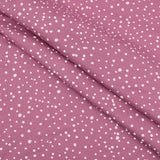 Little Dots and Spots Cotton Jersey Fabric OEKO-TEX pattern kids stretch dressmaking material Old Rose