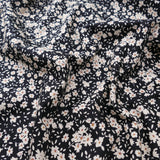 light woven pure cotton dressmaking women fabric Black