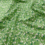 light woven pure cotton dressmaking women fabric Green