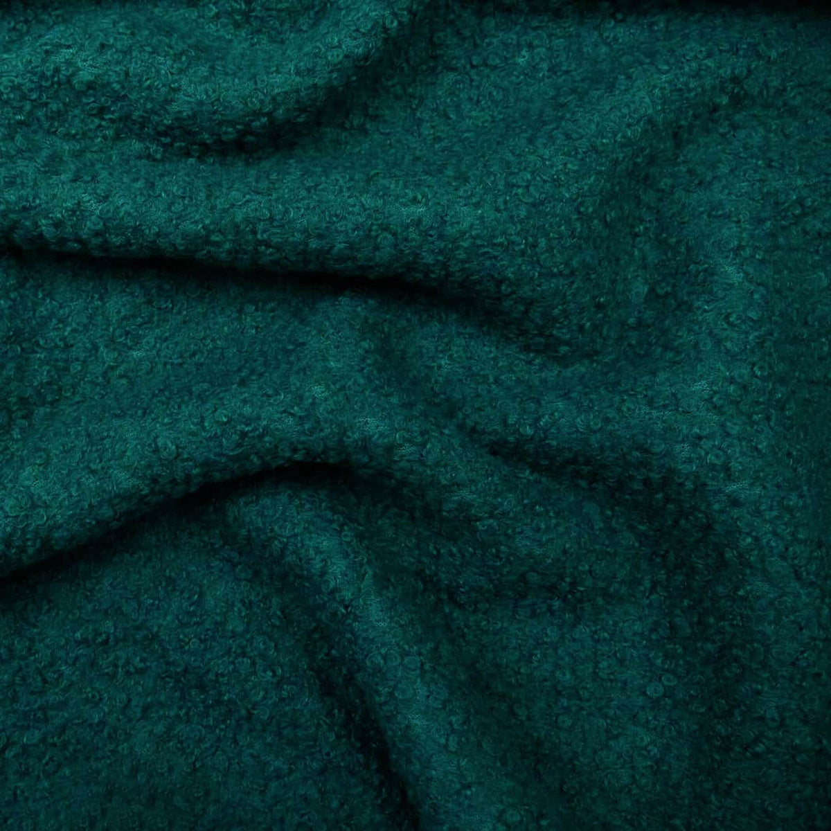 soft sheep wool look boucle furnishing dressmaking fabric Bottle