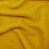 soft sheep wool look boucle furnishing dressmaking fabric Ochre