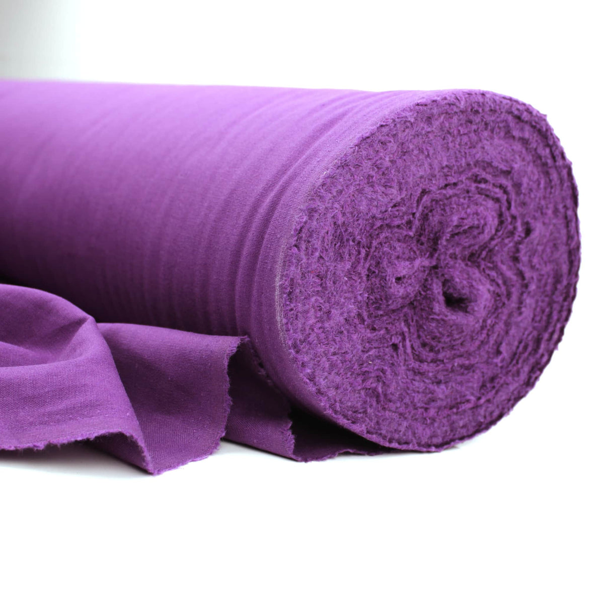 Purple Madras Plain Solid Cotton Linen Dressmaking Quilting Fabric Material Purple