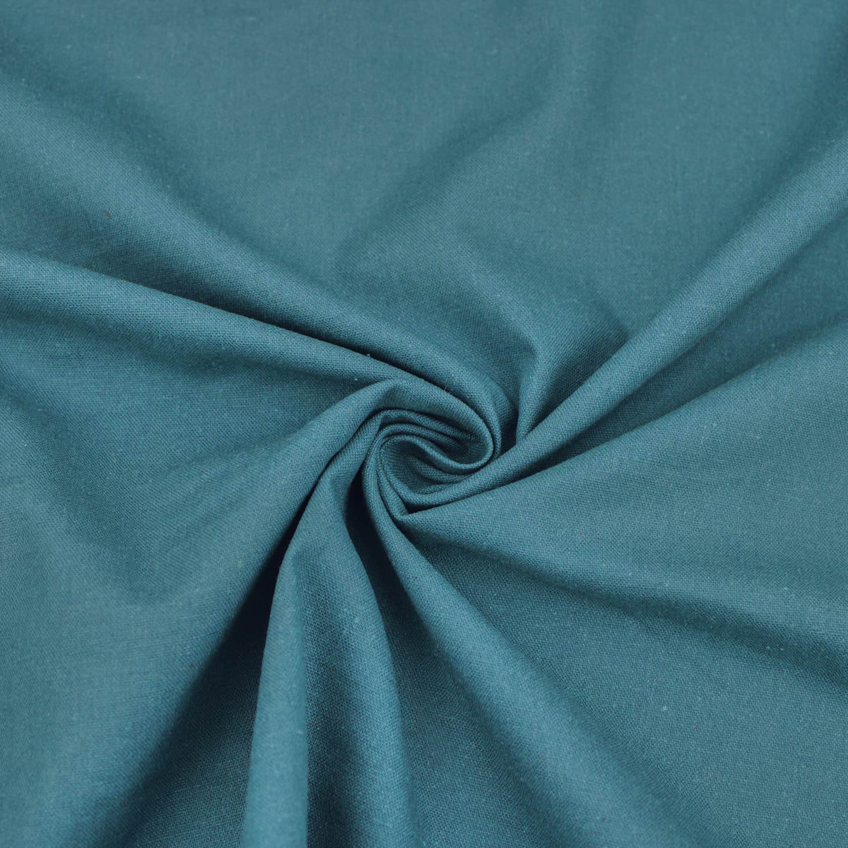 Teal Madras Plain Solid Cotton Linen Dressmaking Quilting Fabric Material Teal