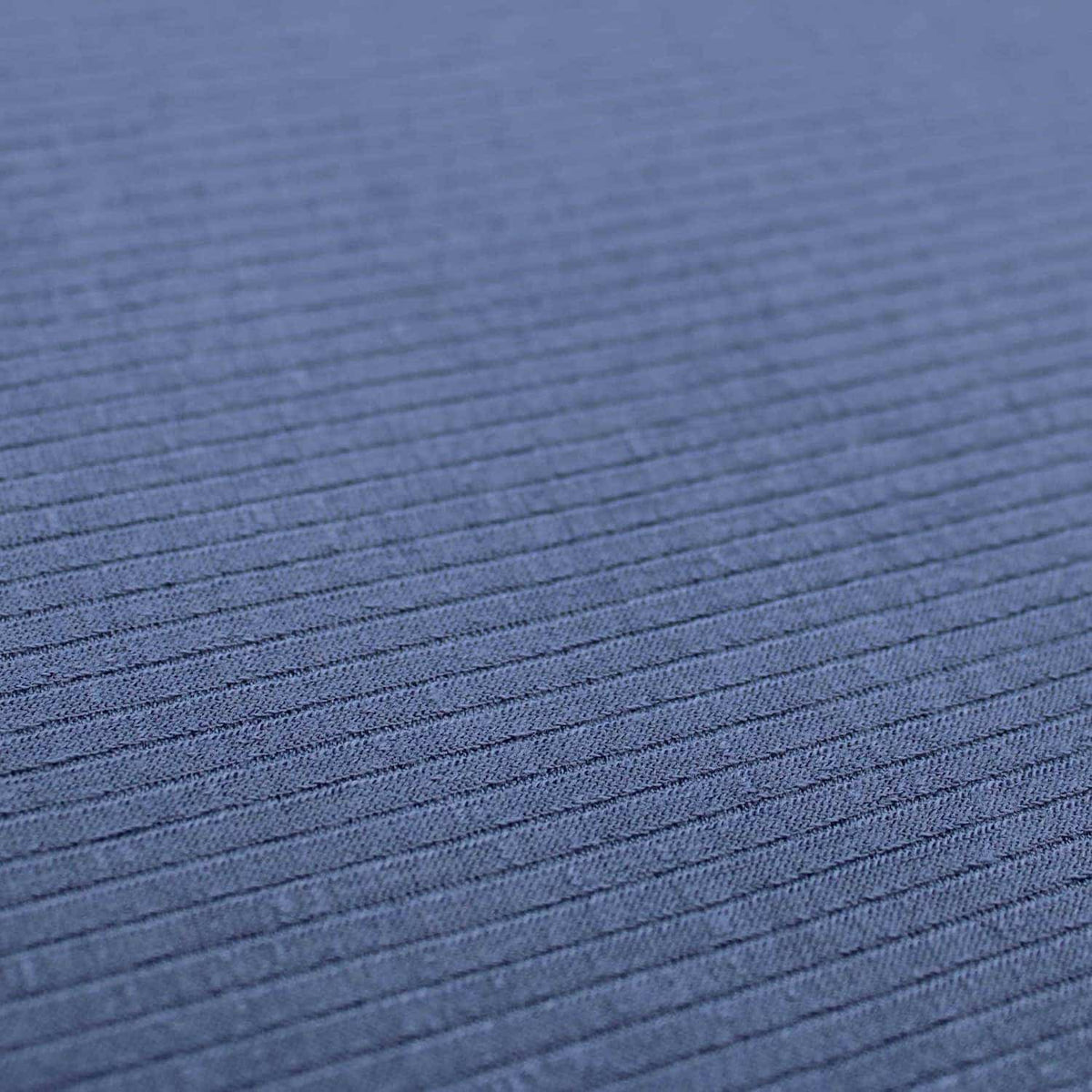 Medium Ribbed Knitted Jersey - Dusty Blue