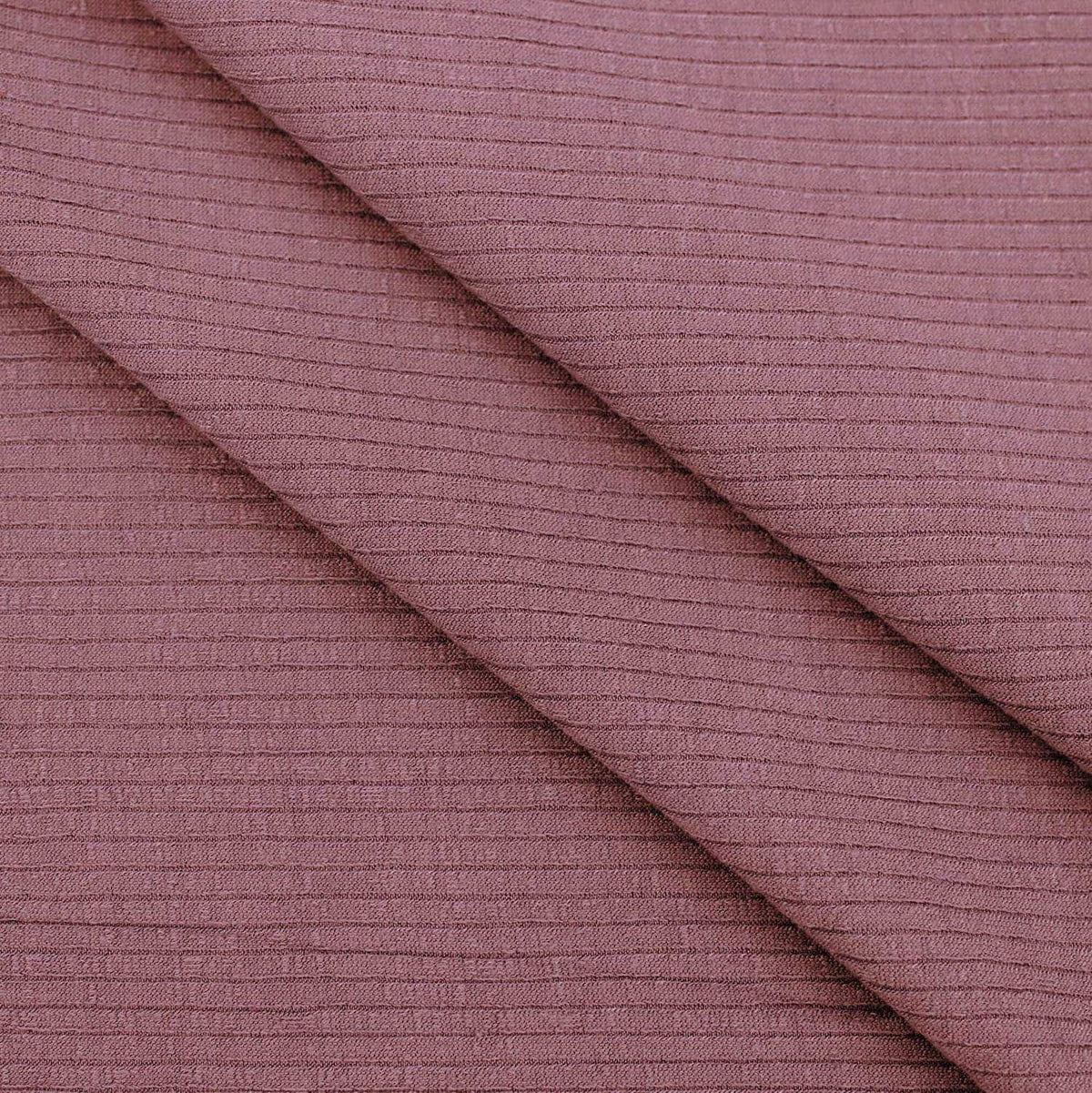 Medium Ribbed Knitted Jersey - Dusty Pink