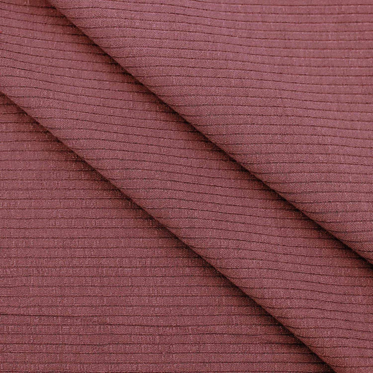 Medium Ribbed Knitted Jersey - Rose Taupe