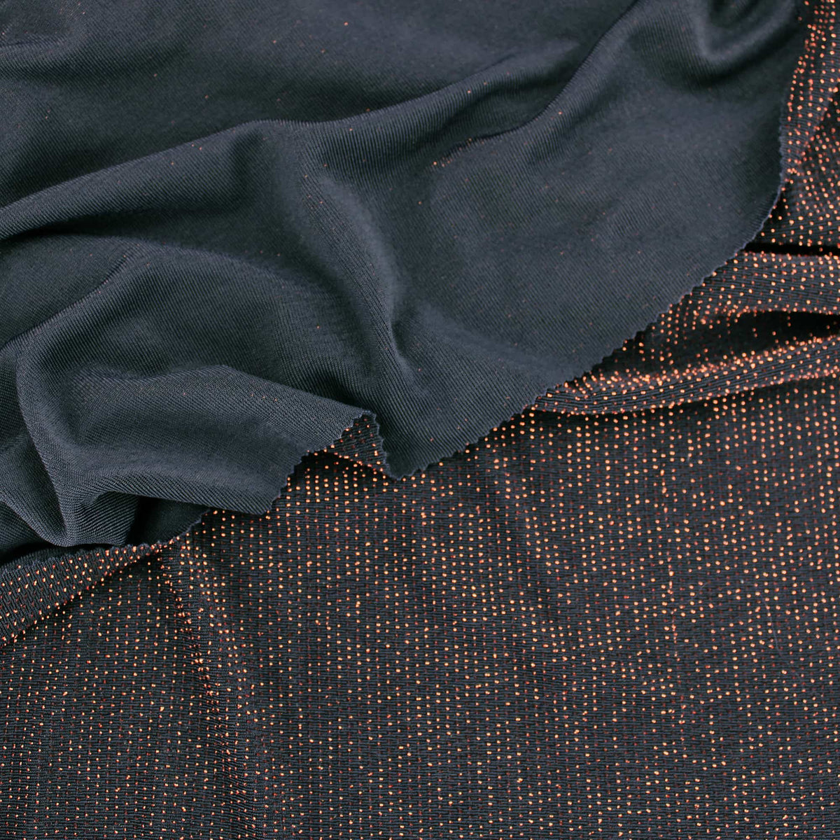 sparkling glitter nylon stretch lurex jersey dressmaking women fabric Rose Gold