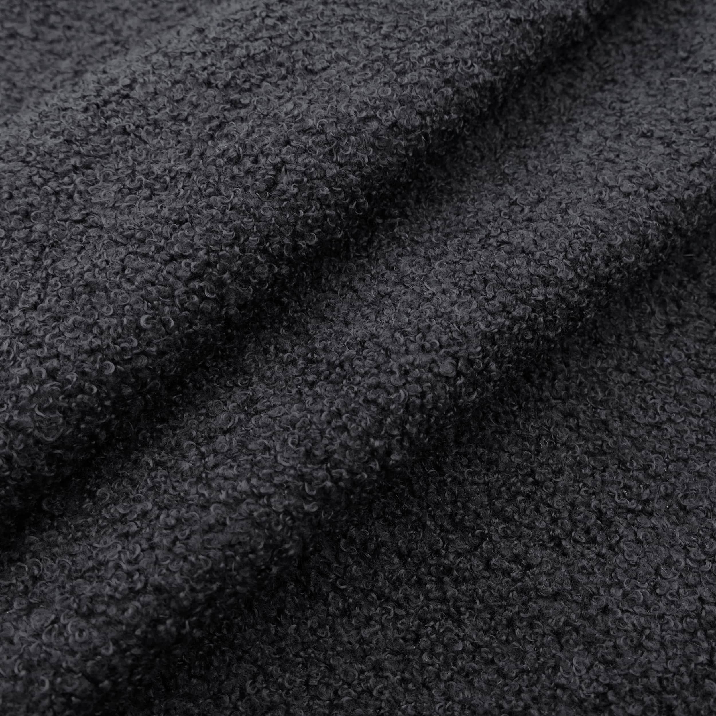 Micro Boucle Curled Sheep Wool Look - Black – Lullabee Fabrics