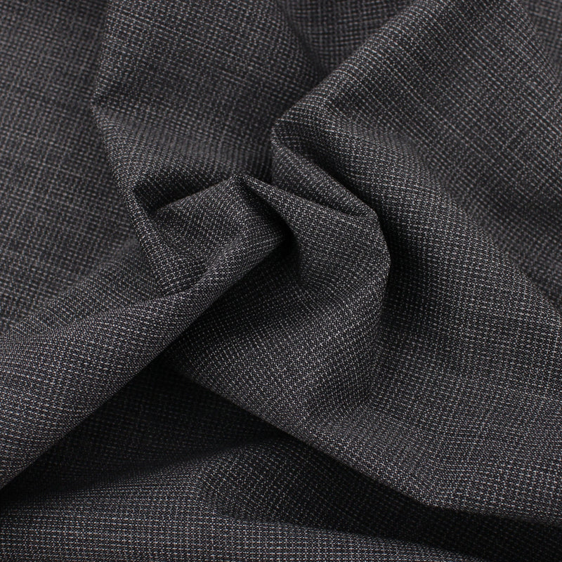 pure wool checked tailoring men fabric Grey