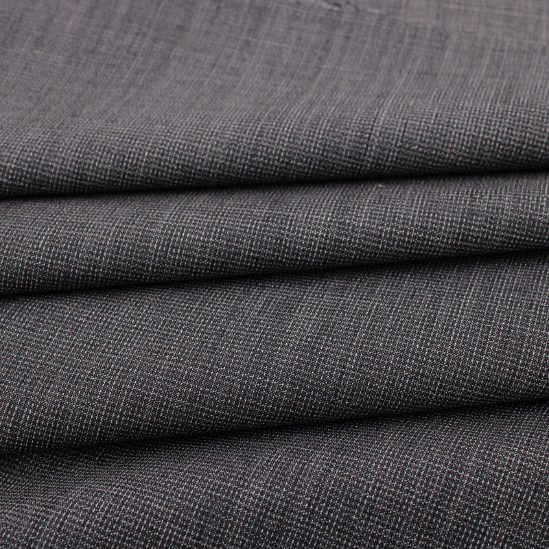 pure wool checked tailoring men fabric Grey