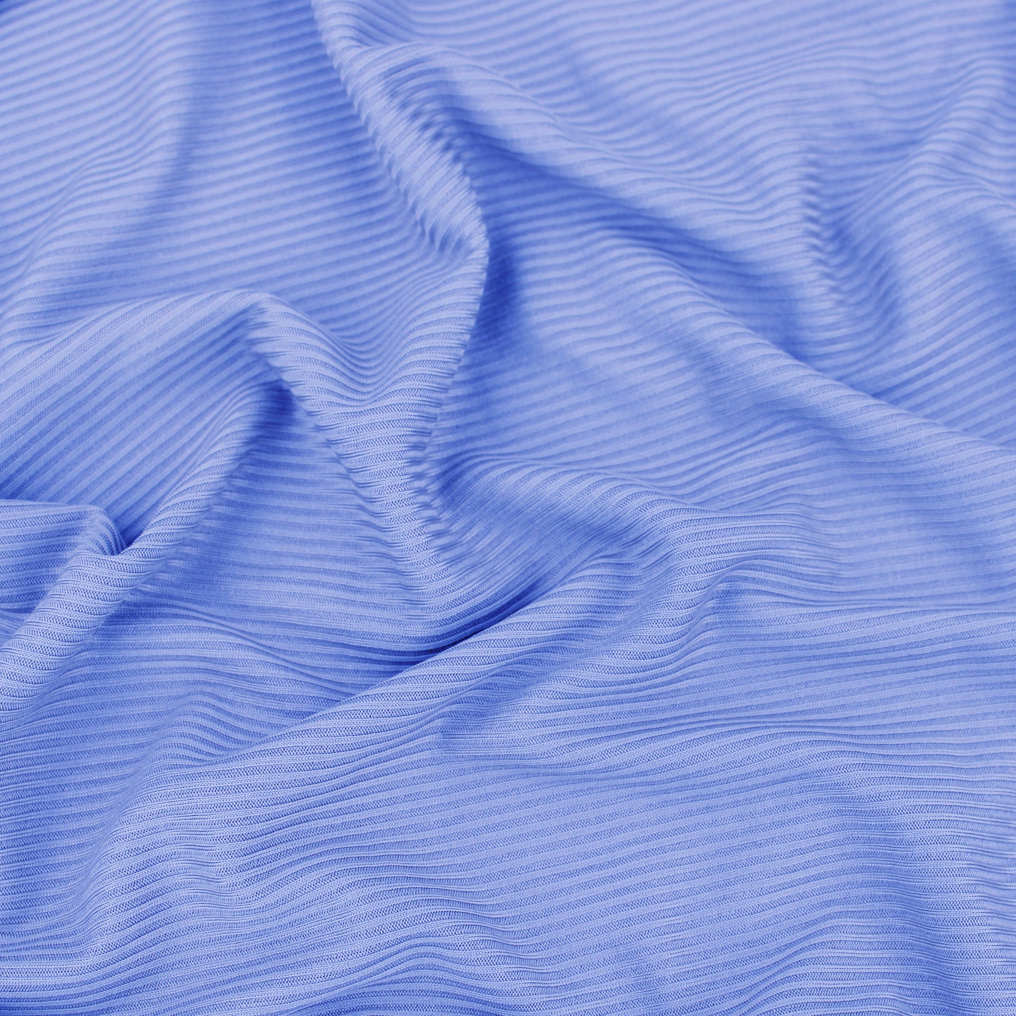 Mini Ribbed Knitted Jersey - Baby Blue – Lullabee Fabrics