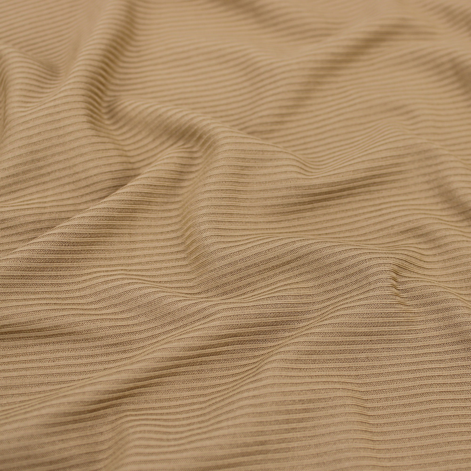 Mini Ribbed Mini Ribbed Knitted Jersey - Beige – Lullabee Fabrics