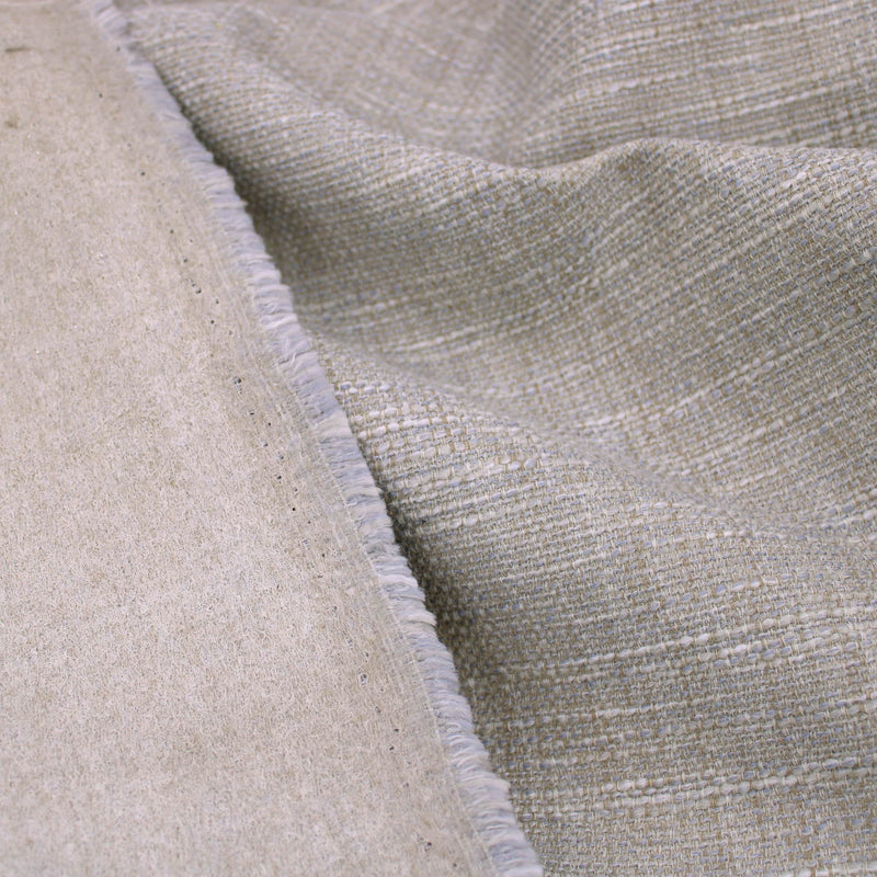 boucle texture heavyweight upholstery fabric Silver