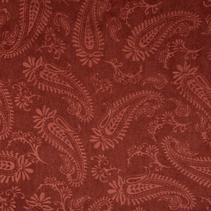 soft babycord 21 wale corduroy stretch dressmaking fabric Terracotta