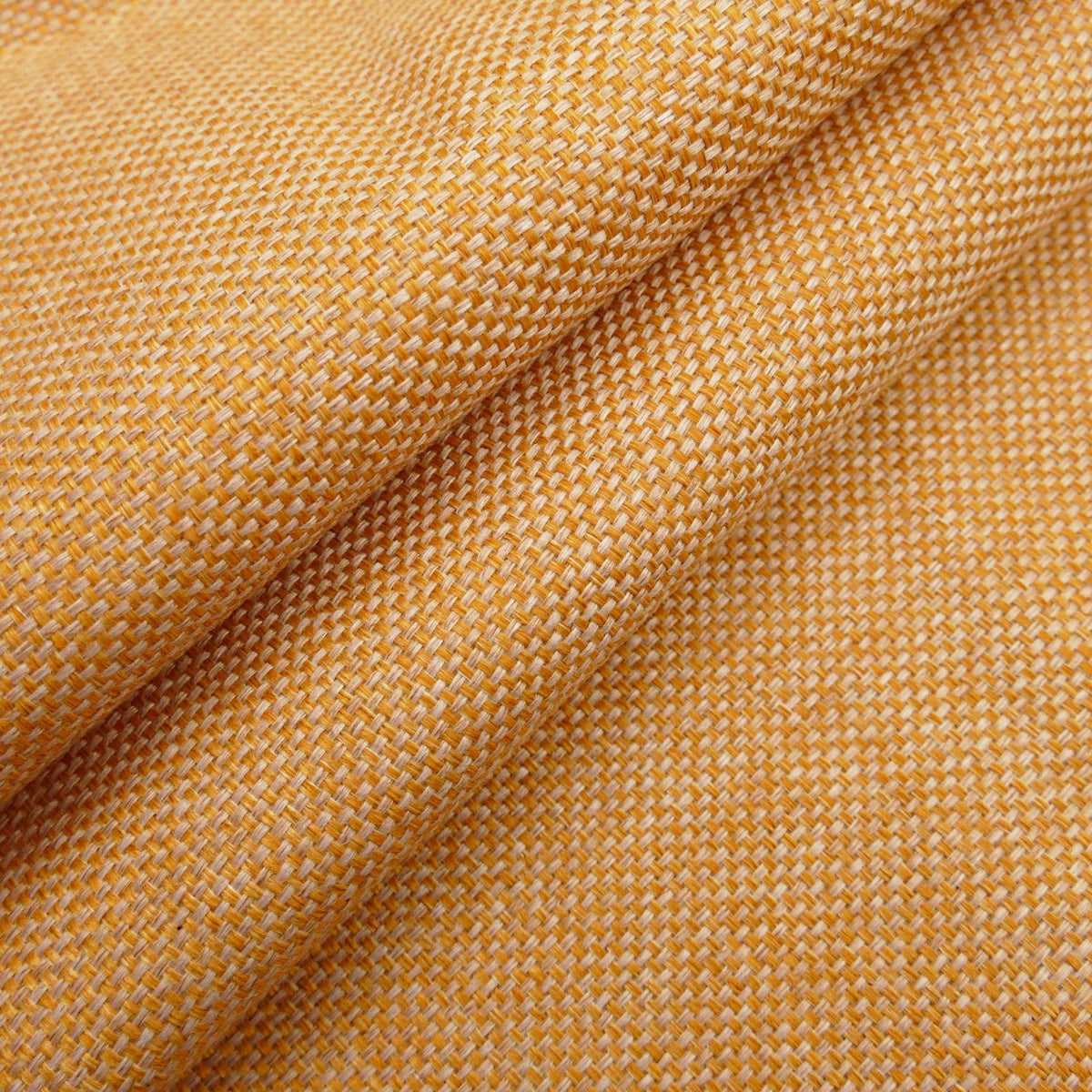 woollen linen look basketweave furnishing fabric Honeycomb