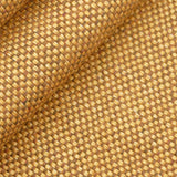 woollen linen look basketweave furnishing fabric Peanut Butter