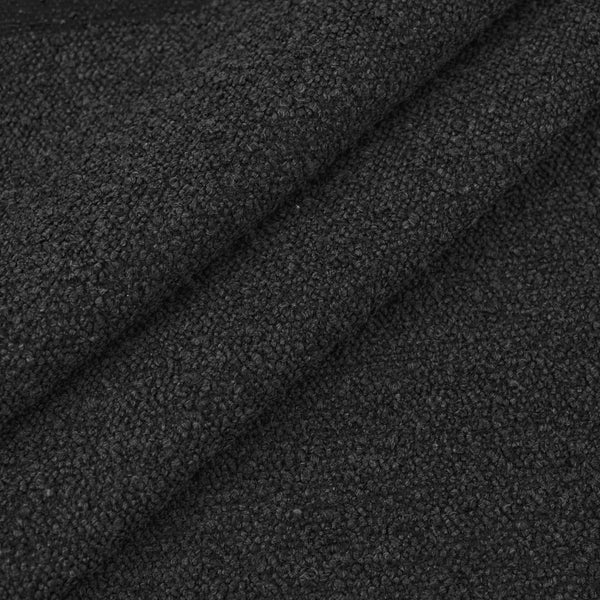 Boucle Tweed Coating Black Upholstery Home Furnishing Fabric Black