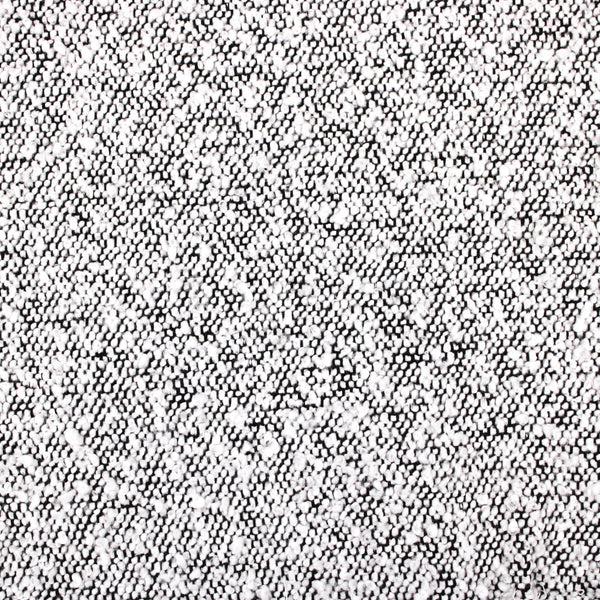 Boucle Tweed Coating White Upholstery Home Furnishing Fabric White On Black