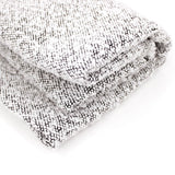 Boucle Tweed Coating White Upholstery Home Furnishing Fabric White On Black