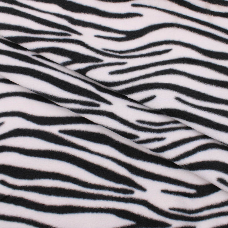 baby soft polar fleece animal spots zebra