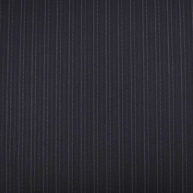 Pinstripe Suiting Charcoal  Wool Blend Fabric Tailoring Dressmaking Suit Trouser Material Blazer Smart Mens Charcoal