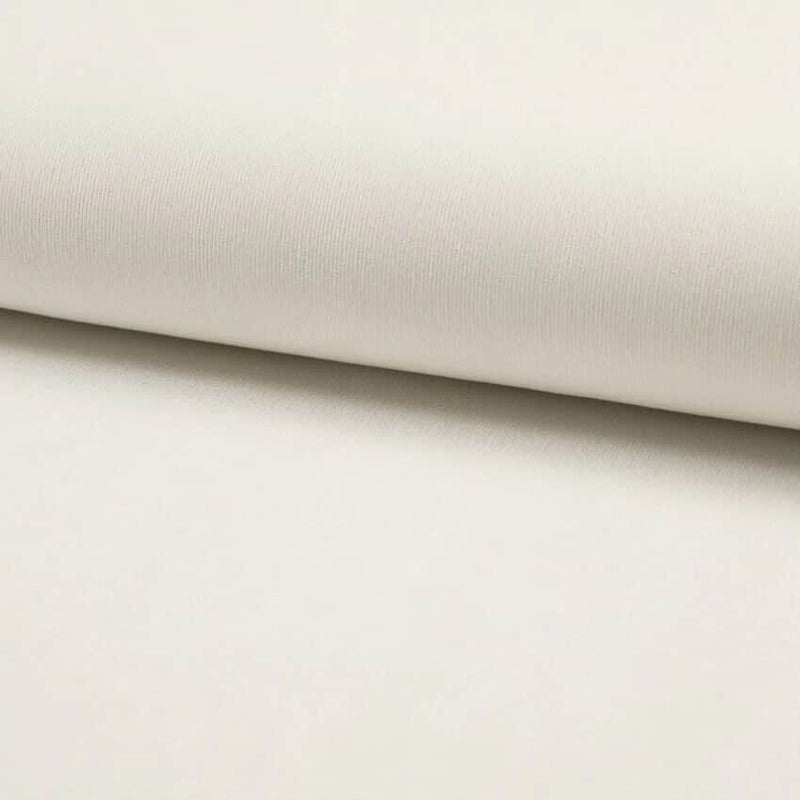 soft stretch cotton 21 wale corduroy dressmaking fabric Ivory