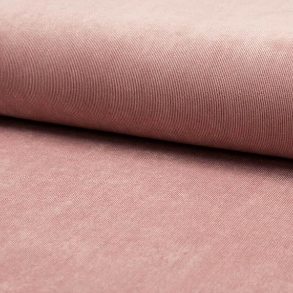 soft stretch cotton 21 wale corduroy dressmaking fabric Old Rose