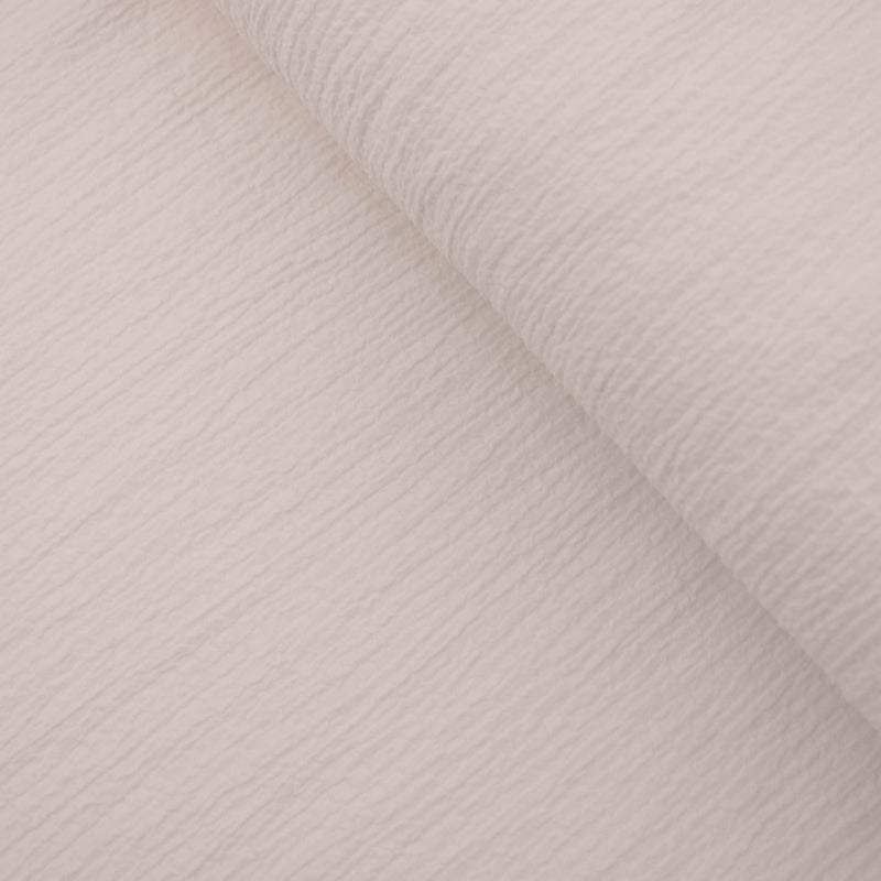 Plain Rayon Seersucker Dressmaking Fabric Material Solid Ruched Viscose Polyester Pattern Lightweight Solid Summer Spring Women Off-White