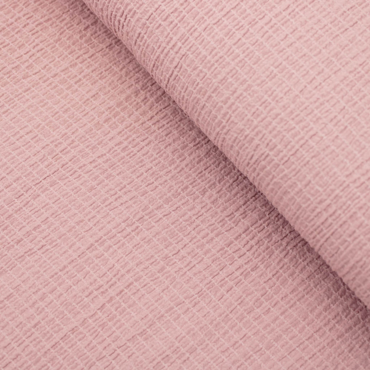 Plain Rayon Seersucker Dressmaking Fabric Material Solid Ruched Viscose Polyester Pattern Lightweight Solid Summer Spring Women Old Pink