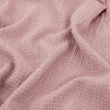 Plain Rayon Seersucker Dressmaking Fabric Material Solid Ruched Viscose Polyester Pattern Lightweight Solid Summer Spring Women Old Pink