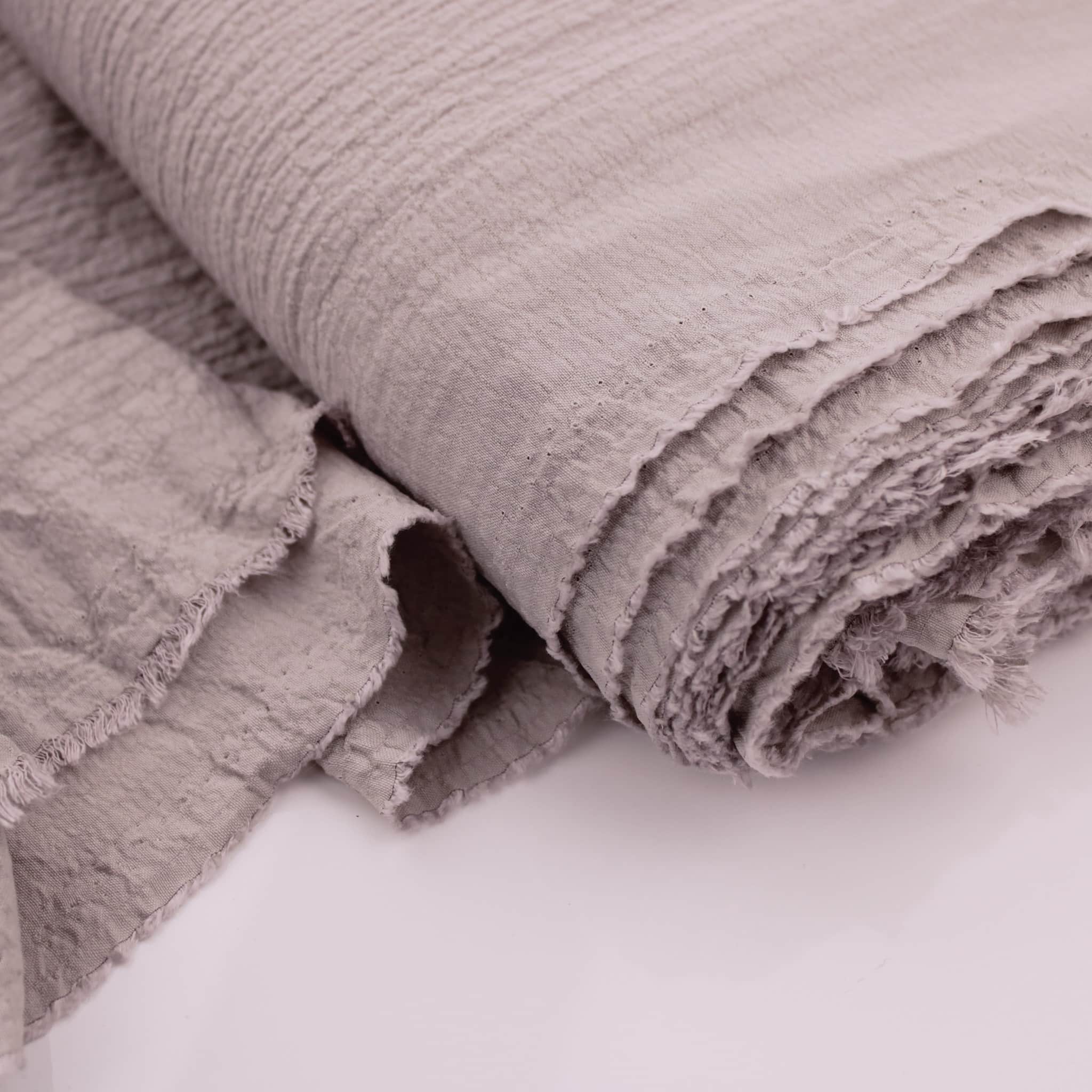 Rayon Stone Texture Plain Solid Rayon Crinkle Seersucker - Stone – Lullabee Fabrics