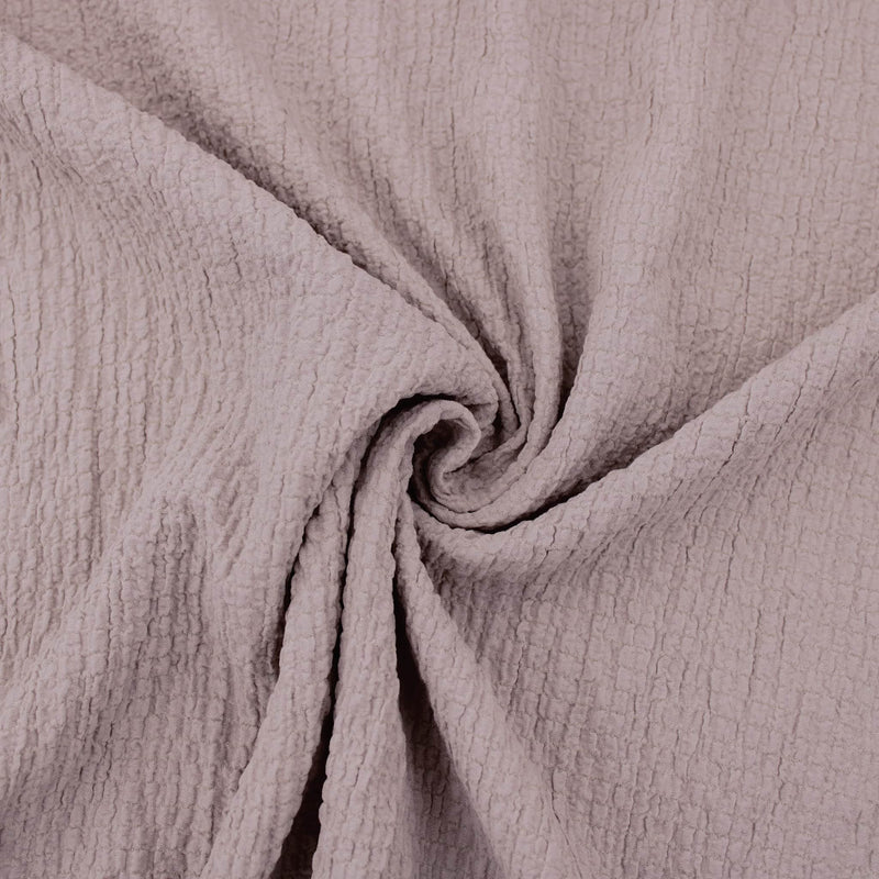 Plain Rayon Seersucker Dressmaking Fabric Material Solid Ruched Viscose Polyester Pattern Lightweight Solid Summer Spring Women Stone