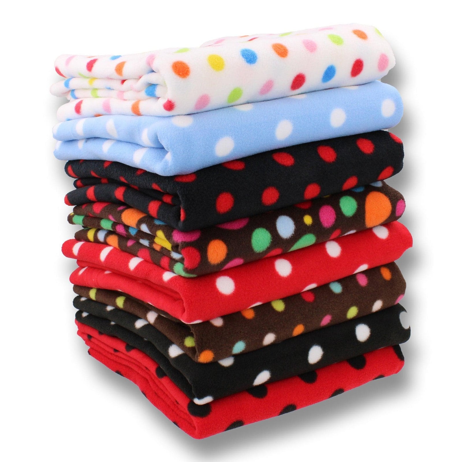 Polka Dot Smooth Fleece - Confetti – Lullabee Fabrics
