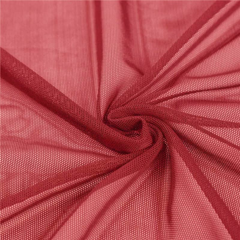 high quality power mesh stretch net fabric Red