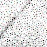 soft lightweight pure cotton poplin dressmaking fabric White